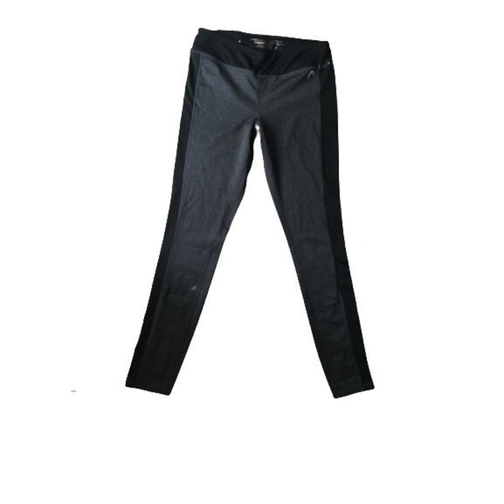 HEAD Tight Fit Grey/Black Athlesiure Leggings Women Size M